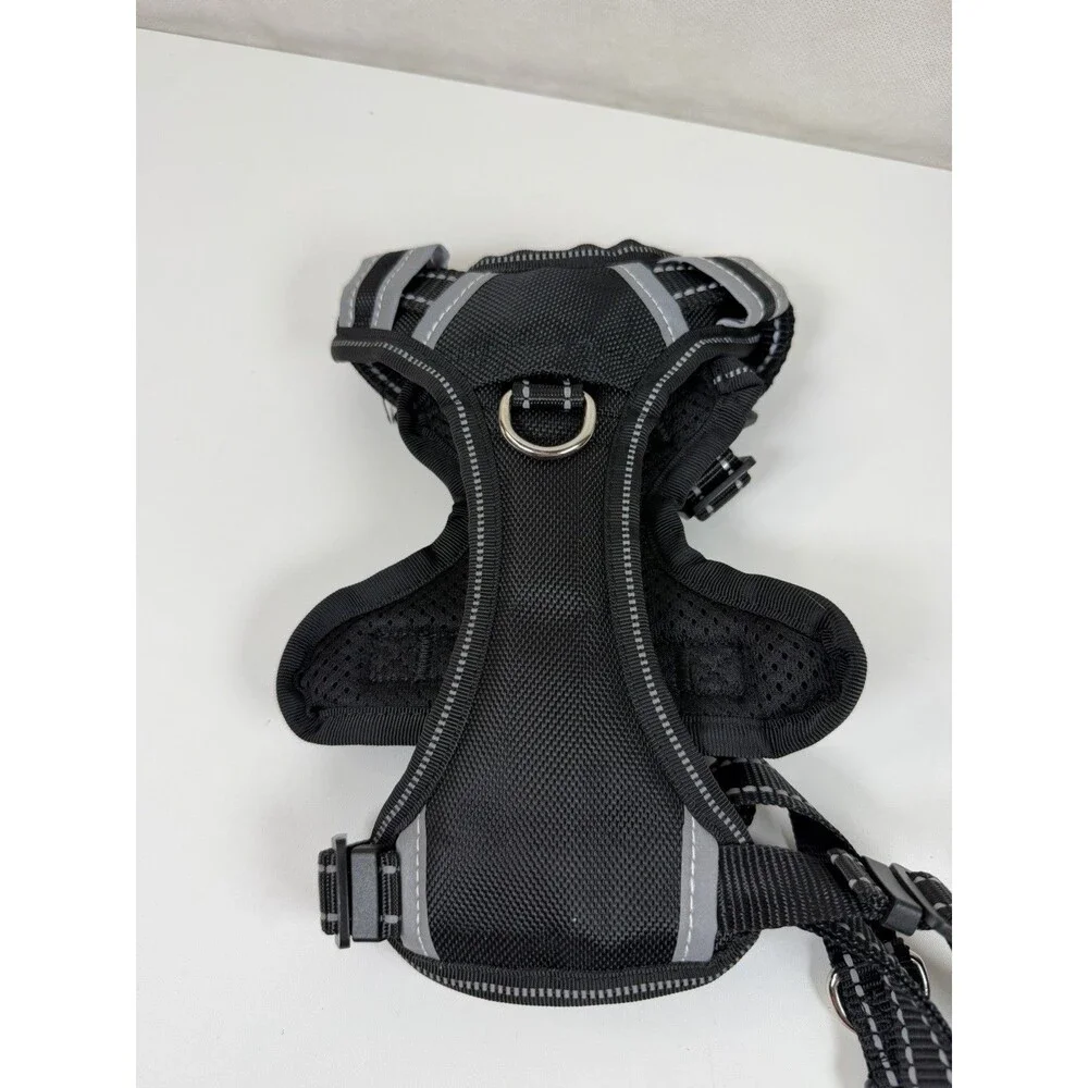 PATPET No Pull Dog Harness Black Reflective Small S Adjustable Soft Vest NWOT